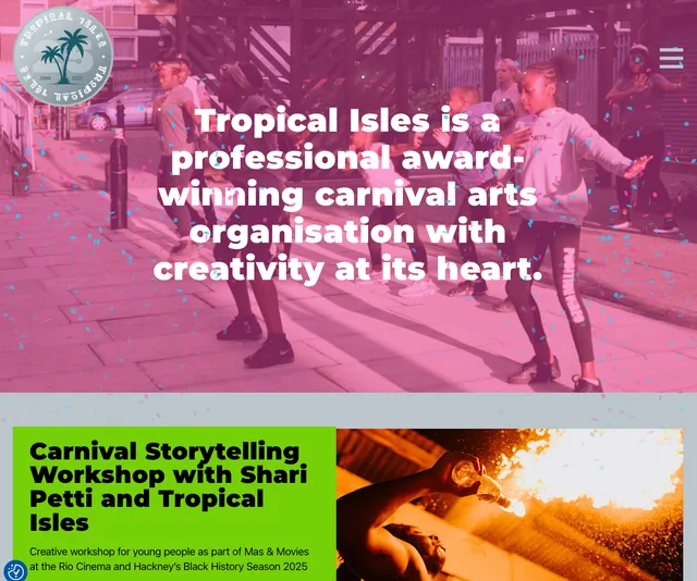 Screen grab of Tropical Isles