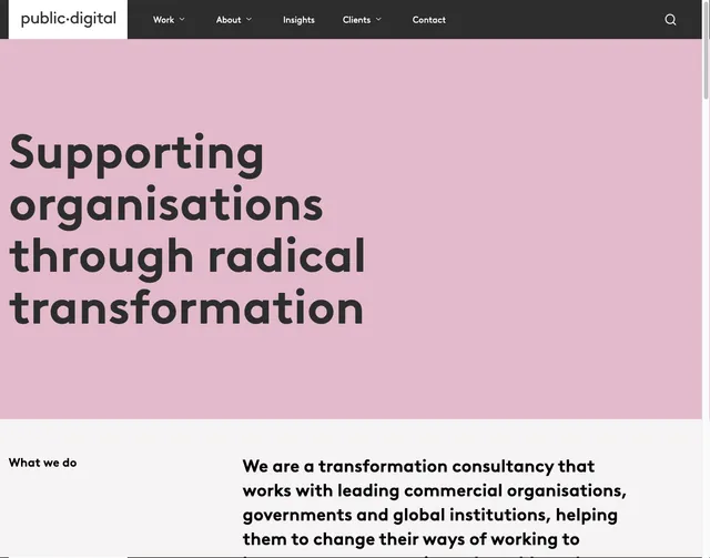 Screen grab of Public Digital